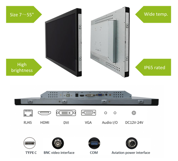 Monitores táctiles personalizados